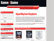Tablet Screenshot of game2game.se